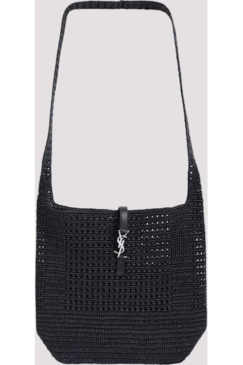 Saint Laurent for Kids Saint Laurent Raffia Hobo Bag