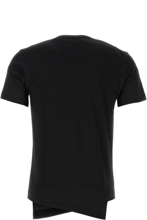メンズ新着アイテム Comme des Garçons Shirt Black Cotton Comme Des Garã§ons Shirt X Lacoste T-shirt