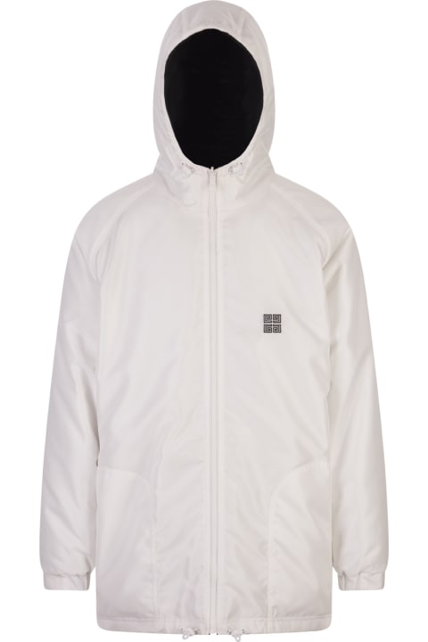 Givenchy Clothing for Men Givenchy Black/white Givenchy Reversible Football Parka In Fleece