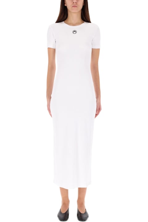Marine Serre لـ Kids Marine Serre Midi Dress "moon"
