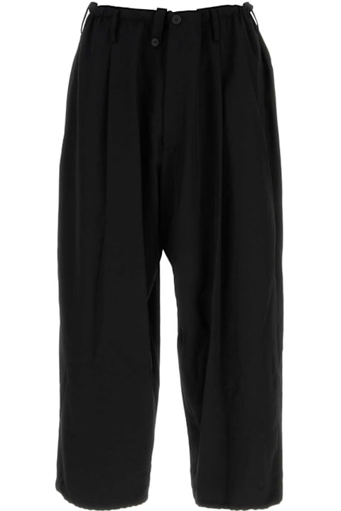 Yohji Yamamoto for Women Yohji Yamamoto Black Wool Pant