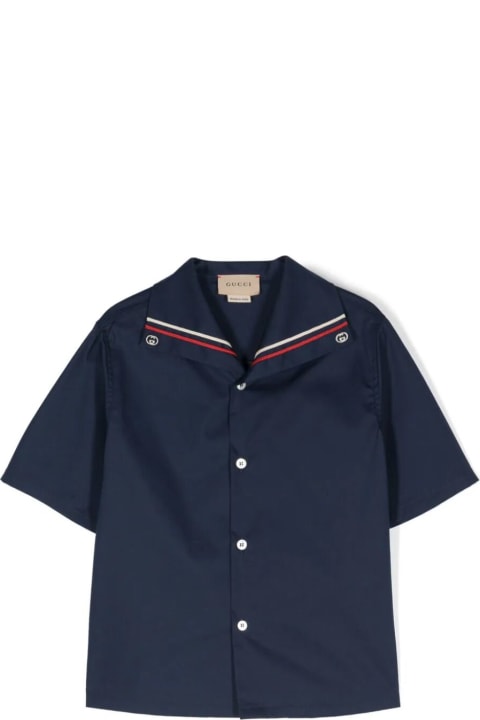 Gucci for Kids Gucci Shirt Stretch Cotton Popeline