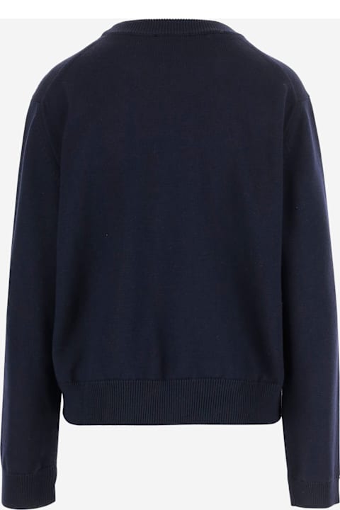 Homeware Jil Sander Wool Sweater With Floral Pattern