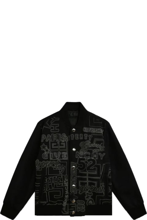 Givenchy Sale for Kids Givenchy Bomber Jacket With Embroidery
