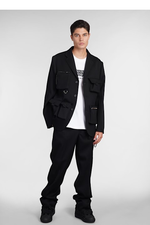 Coats & Jackets for Men Lanvin Blazer In Black Wool