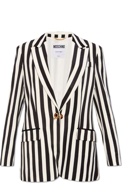 ウィメンズ Moschinoのコート＆ジャケット Moschino Single-breasted Striped Blazer