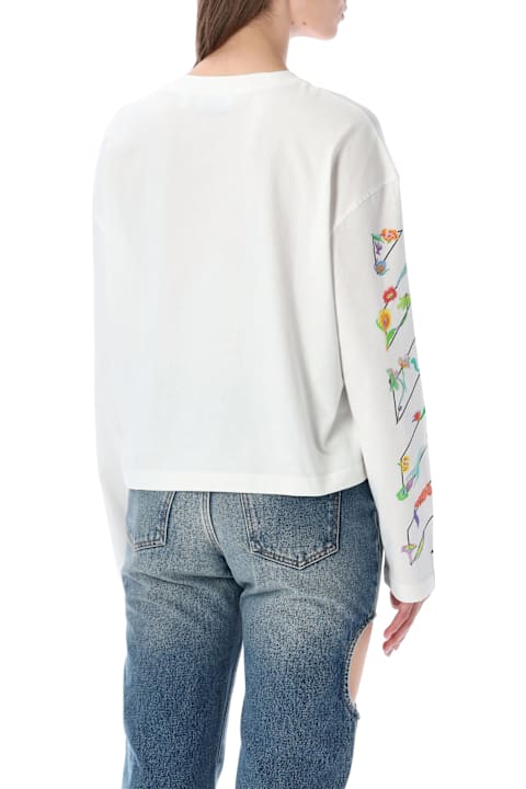 أدوات منزلية Off-White Off-white Flower Long Sleeve T-shirt