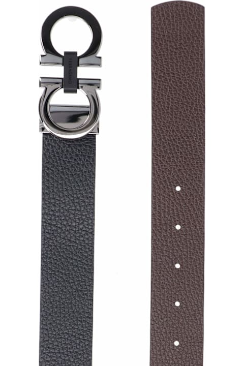 Ferragamo for Kids Ferragamo 'gancini' Reversible Belt