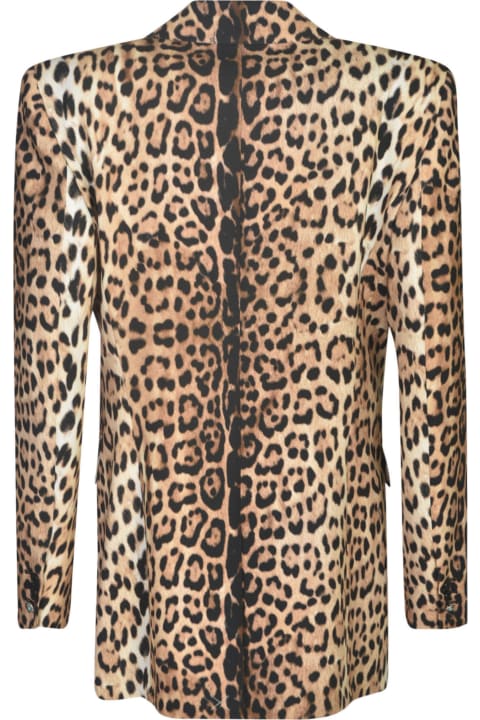 Roberto Cavalli Coats & Jackets for Women Roberto Cavalli Animal Print Blazer