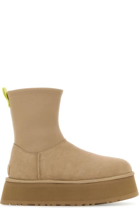UGG for Women UGG Sand Suede And Fabric Classic Dipper Ankle Boots