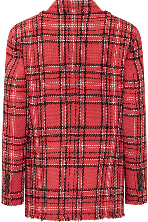 MSGM Coats & Jackets for Women MSGM Check Blazer