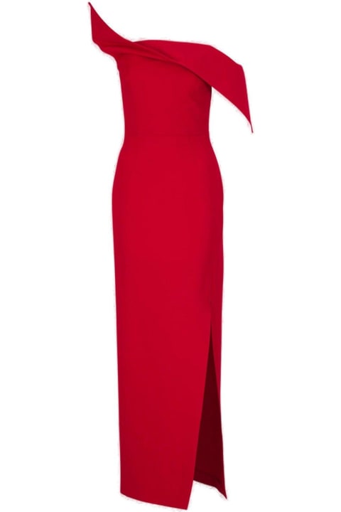 Roland Mouret Dresses for Women Roland Mouret Off-shoulder Asymmetric Maxi Dress