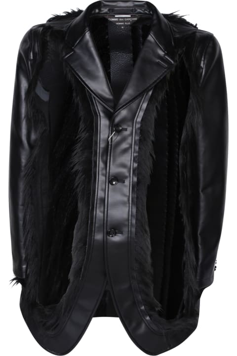 Comme Des Garçons Homme Plus Coats & Jackets for Women Comme Des Garçons Homme Plus Cut-out Black Jacket