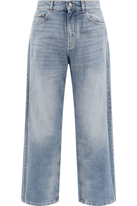 Palm Angels Pants for Men Palm Angels Loose Fit Jeans