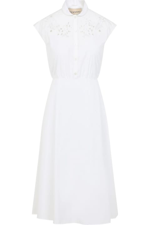 Valentino for Kids Valentino Embroidered Midi Dress