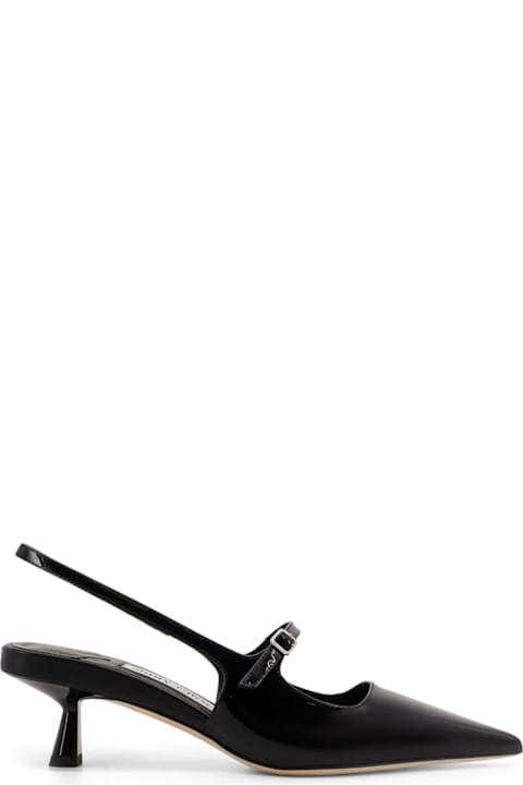 Jimmy Choo High-Heeled Shoes for Women Jimmy Choo Patent Leather Slingback With Back Monogram