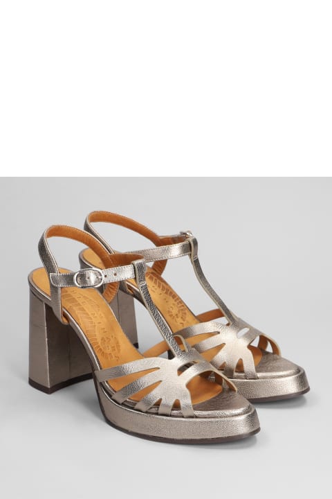 Chie Mihara Shoes for Women Chie Mihara Abay Sandals In Gunmetal Leather