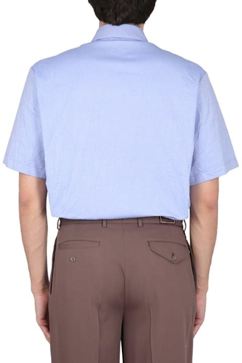 Clothing Sale for Men Gucci Bear Motif Embroidered Short-sleeved Shirt