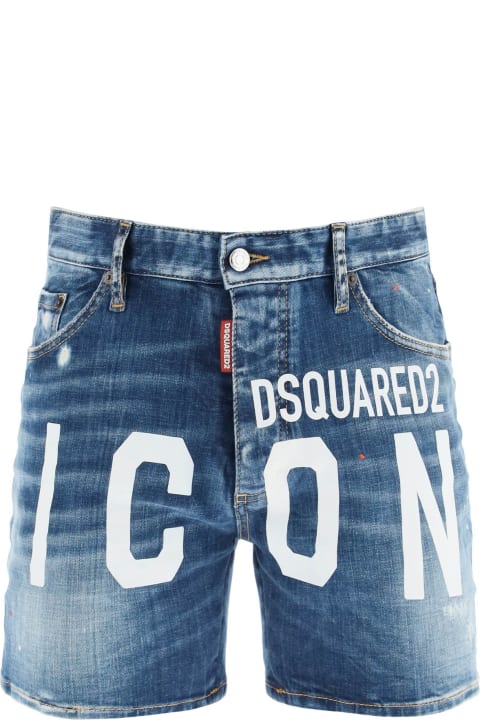 Dsquared2 for Men Dsquared2 Dan Commando Icon Denim Shorts