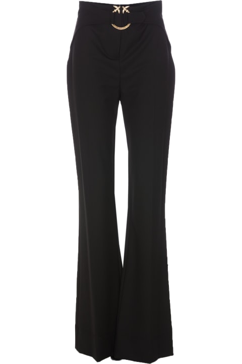 Pinko for Women Pinko Trousers With Logoed Buckle