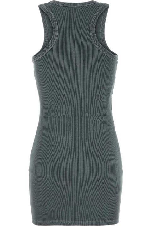 Miu Miu Dresses for Women Miu Miu Petrol Blue Stretch Cotton Dress