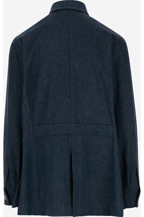 Valentino Coats & Jackets for Men Valentino Cotton Denim Jacket