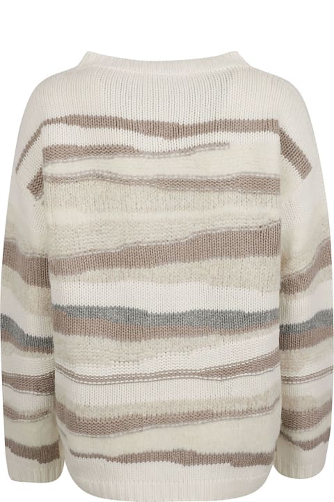 Fabiana Filippi Sweaters for Women Fabiana Filippi Stripe Patterned Knit Sweater