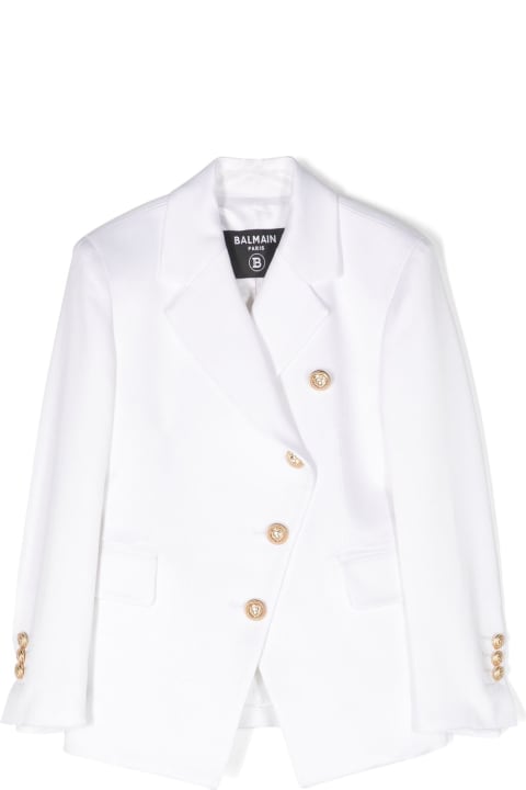 Balmain Coats & Jackets for Girls Balmain Balmain Jackets White