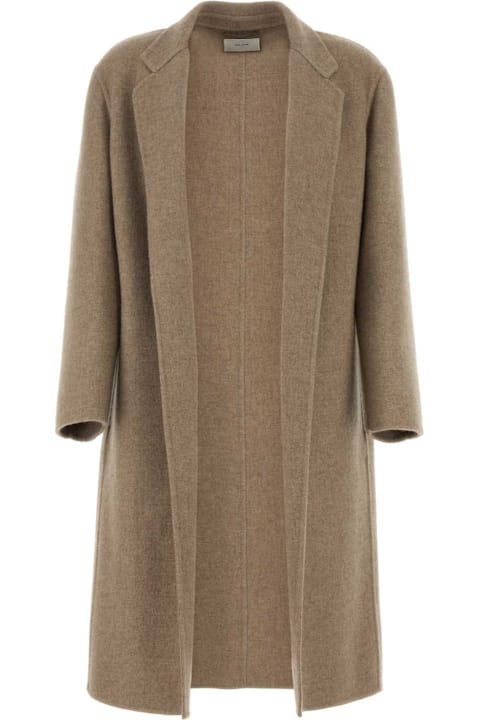 The Row for Kids The Row Cappuccino Cashmere Blend Fedra Coat
