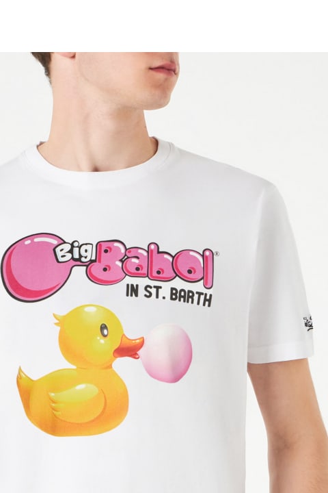 MC2 Saint Barth for Men MC2 Saint Barth Man Cotton T-shirt With Ducky Big Babol Print | Big Babol® Special Edition