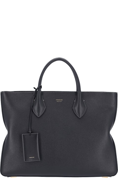 Ferragamo for Men Ferragamo Large Logo Tote Bag