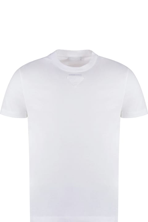Clothing Sale for Men Prada Cotton Crew-neck T-shirt