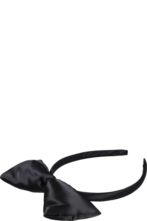 Accessories & Gifts for Girls Mini Rodini Black Headband For Girl With Bow