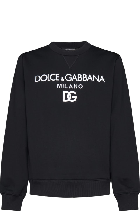 Fleeces & Tracksuits for Men Dolce & Gabbana Cotton Sweatshirt With Logo