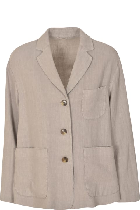 Kiltie Coats & Jackets for Women Kiltie Patched Pocket Buttoned Jacket