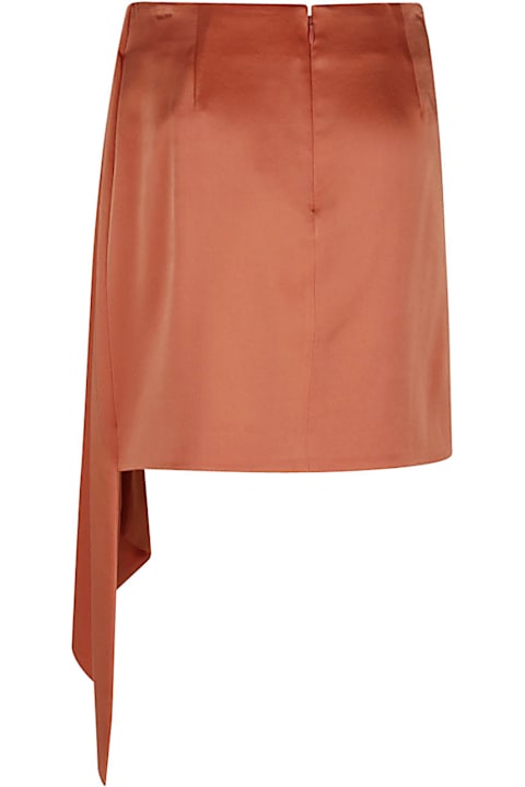 Jonathan Simkhai for Kids Jonathan Simkhai Mae Draped Satin Mini Skirt