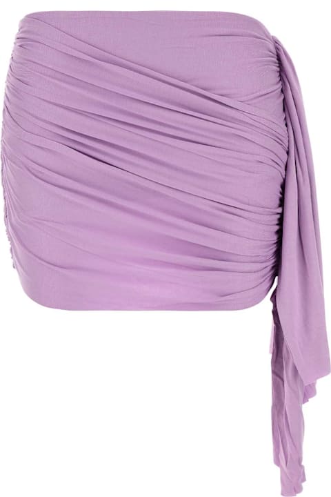 Gimaguas Clothing for Women Gimaguas Lilac Stretch Viscose Oceano Mini Skirt