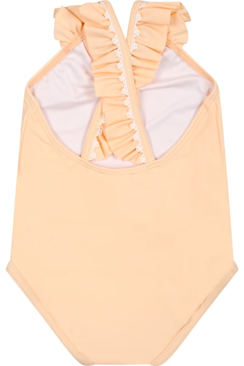 Pink Swimsuit For Baby Girl