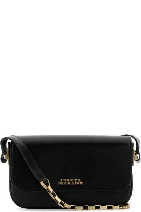 Isabel Marant Bags for Women Isabel Marant Black Leather Lizza Shoulder Bag