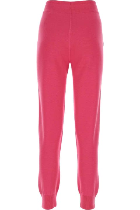 Moncler Clothing for Women Moncler Fuchsia Wool Joggers