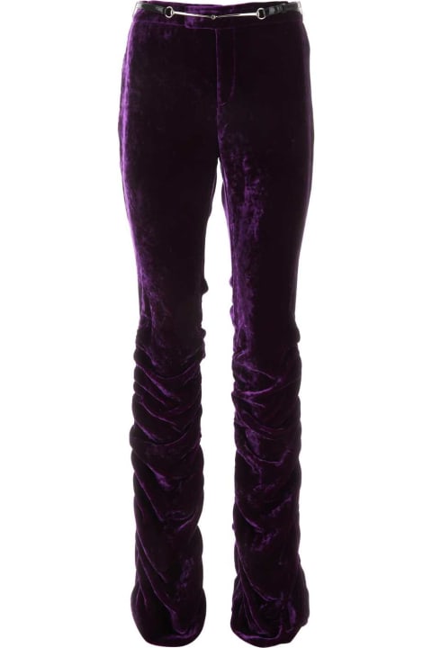 Gucci Sale for Women Gucci Purple Velvet Pant