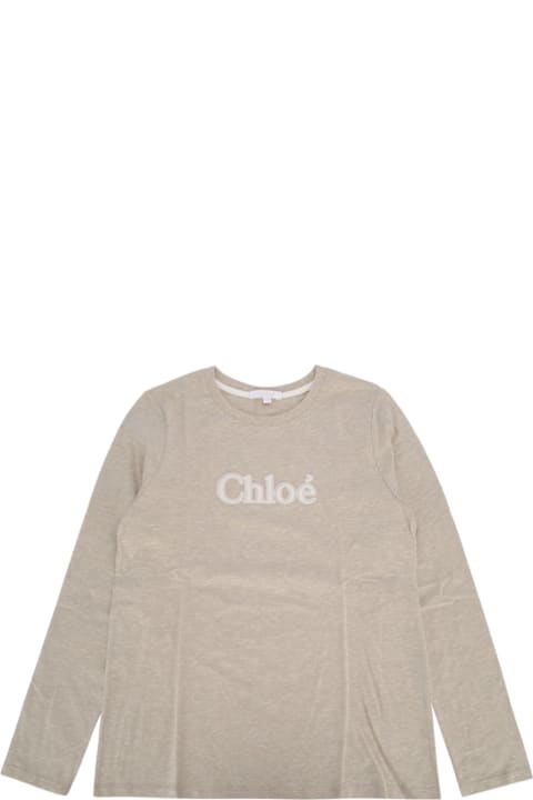 Chloé قمصان بياقة دائرية وقمصان البولو لـ أولاد Chloé T-shirt