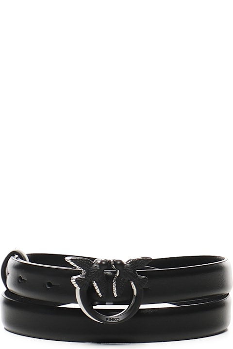Pinko لـ Women Pinko Love Birds Leather Belt