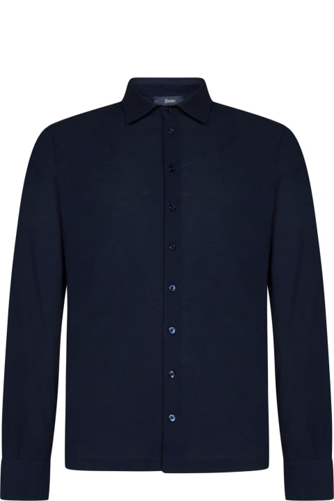Shirts for Men Herno Crepe Jersey Shirt