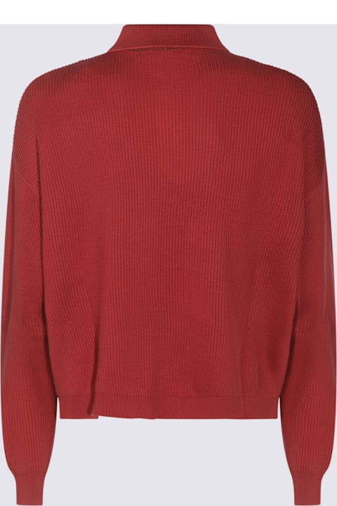 Brunello Cucinelli Topwear for Women Brunello Cucinelli Red Cotton Polo Shirt