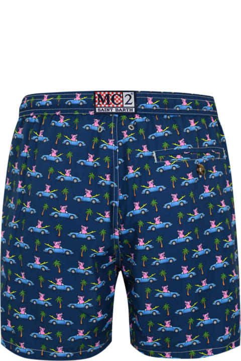 MC2 Saint Barth Clothing for Men MC2 Saint Barth Lighting Micro Swimsuit With Driver Pig Print