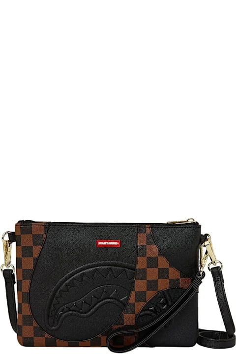 Sprayground for Women Sprayground Jetstream Brown Crossover Clutch