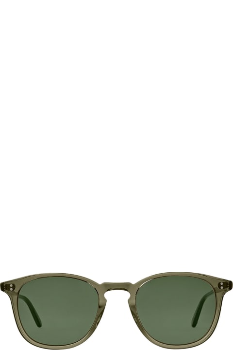 ウィメンズ Garrett Leightのアイウェア Garrett Leight Kinney Sun Bio Deep Olive/semi-flat Pure G15 Sunglasses