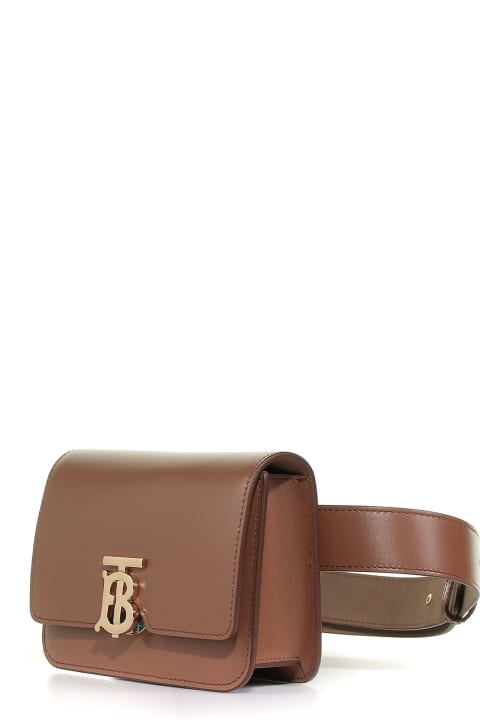 ウィメンズ新着アイテム Burberry Burberry Malt Brown Tb Leather Bag