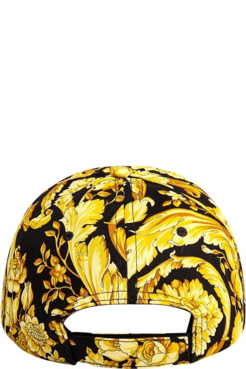 Versace Hats for Men Versace Barocco Printed Baseball Cap